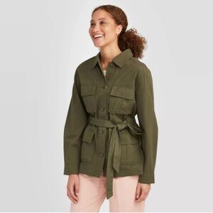 A New Day Jacket | Military Cargo Jacket | 💯 cotton | Army Green | size M